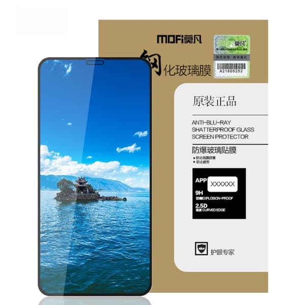 MOFi 2.5D näytönsuoja for iPhone 11 Pro Max - Musta Black