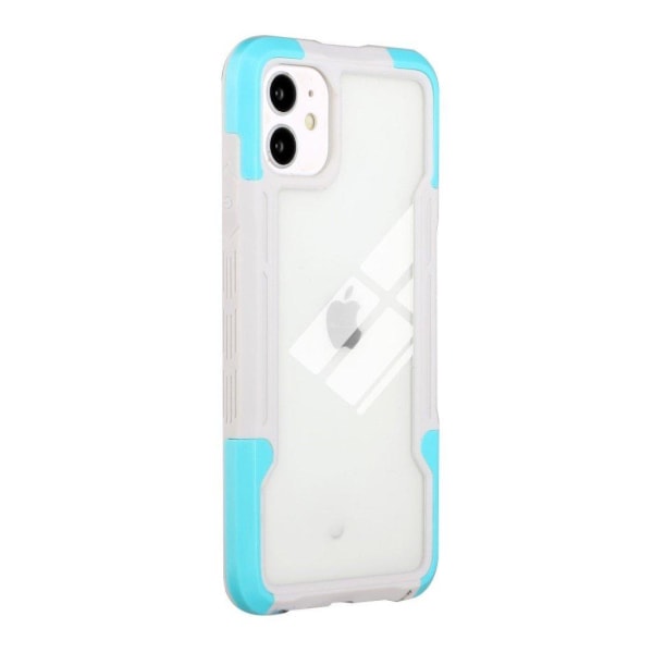 Shockproof protection cover for iPhone 12 Mini - White / Blue Blå