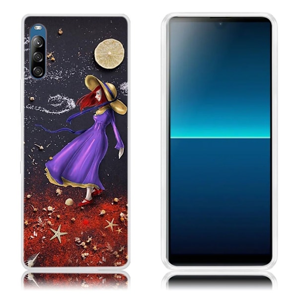 Deco Sony Xperia L4 kuoret - Punaiset hiukset tyttö Multicolor