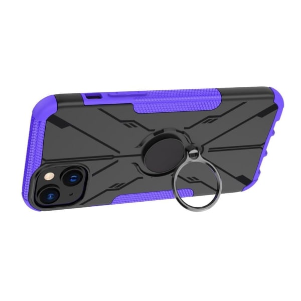 iPhone 14 Plus Ring Kickstand Design Bumpresistent and Flexible Purple