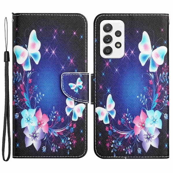 Wonderland Samsung Galaxy A52s 5G / A52 5g / A52 Flip Etui - Sommerfugl Multicolor