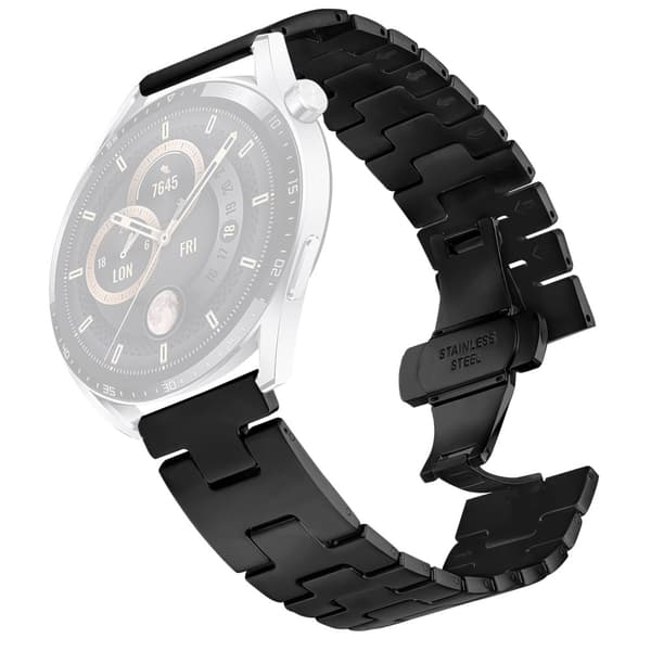 Huami Amazfit GTR 47mm Replacement Strap H Type Metal Watch Band - Starlight Black