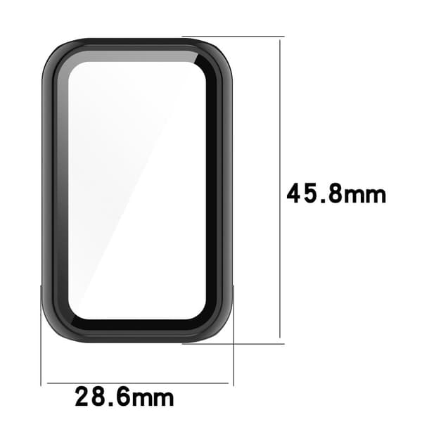 Amazfit Band 7 protective cover with tempered glass - Dark Blue Blå