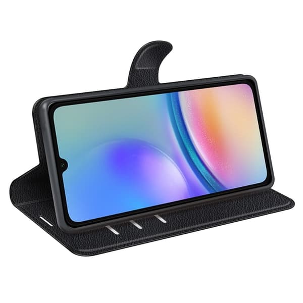 Klassisk Samsung Galaxy A05s Flip Etui - Sort Black