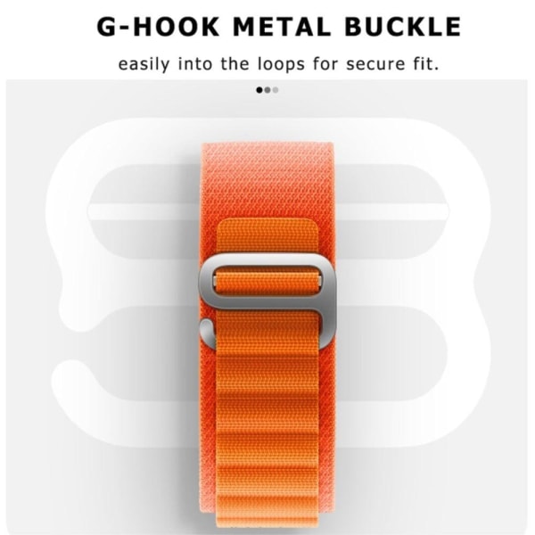 Samsung Galaxy Watch 5 / 4 nylon G-hook style buckle watch strap Orange