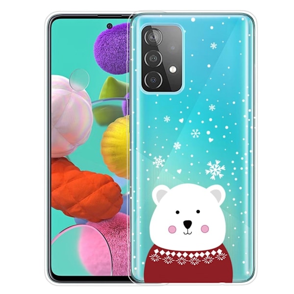 Joulu Samsung Galaxy A73 tapauksessa - Pullea Karhu White