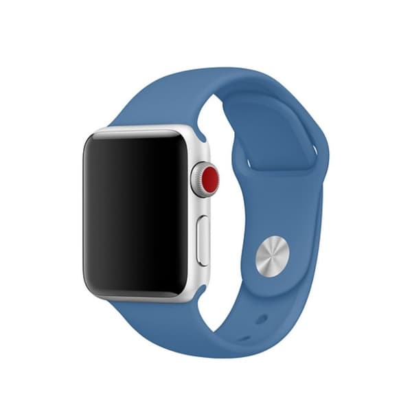 Apple Watch Series 4 44 mm klockarmband i silikon - Cowboy Blå Blå