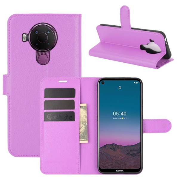 Classic Nokia 5.4 Läppäkotelo - Violetti Purple