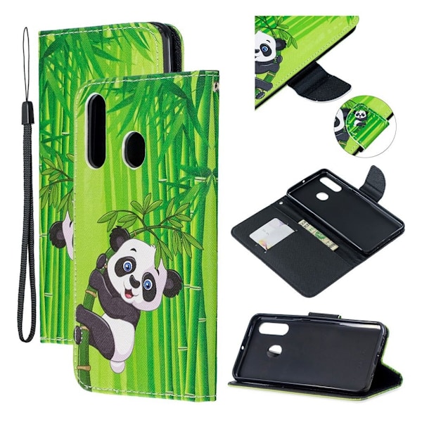 Wonderland Samsung Galaxy A60 kotelot - Panda Multicolor