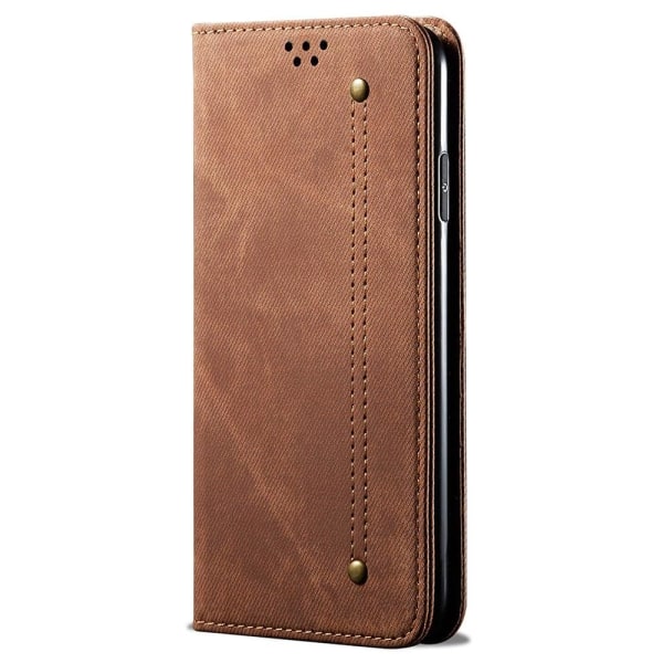 Jeans Samsung Galaxy M52 5G Flip Etui - Kaffe Brown