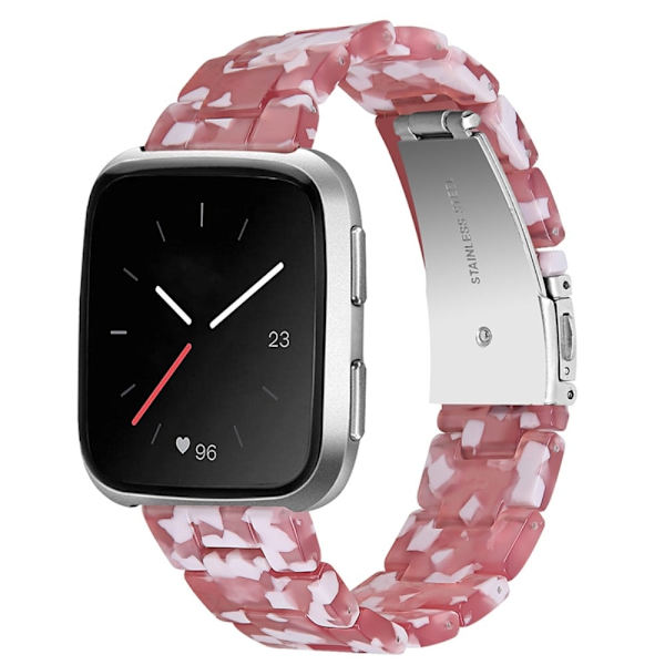 Fitbit Versa 2 / Versa Lite cool urrem i resin - Rød Blomstret Blomst Red