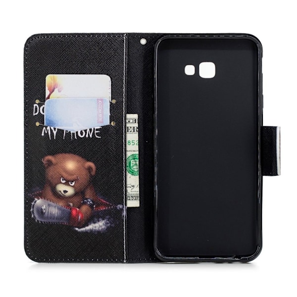 Wonderland Samsung Galaxy J4 Plus (2018) etui -  Bjørn og Dens Advarelser Multicolor
