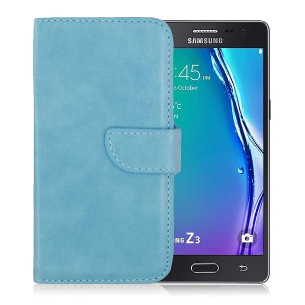 Samsung Galaxy Z3 Flip Cover M. Kortholder (Blå) Blue