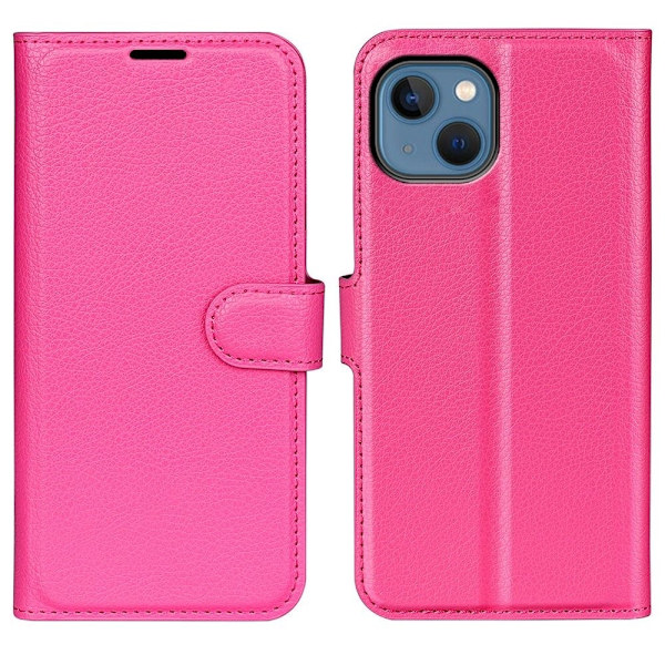Classic iPhone 14 Plus flip kuoret - Ruusu Pink