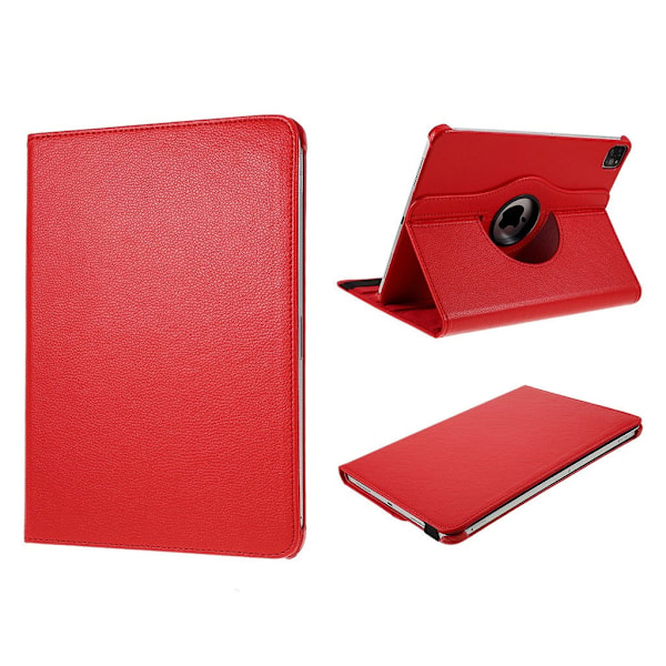 iPad Air (2020) 360 graders rotatable læder etui - rød Red