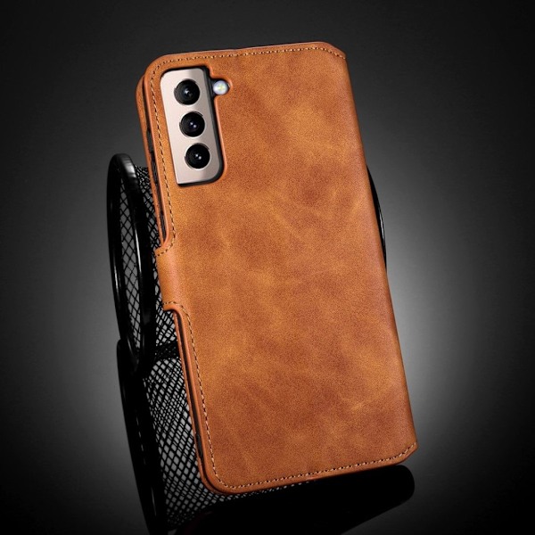 DG.MING Samsung Galaxy S21 retro etui - Brun Brown