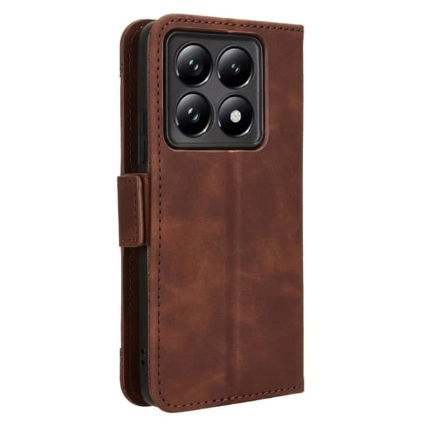 Moderne Xiaomi 14T Pro læderetui med pung - Brun Brown
