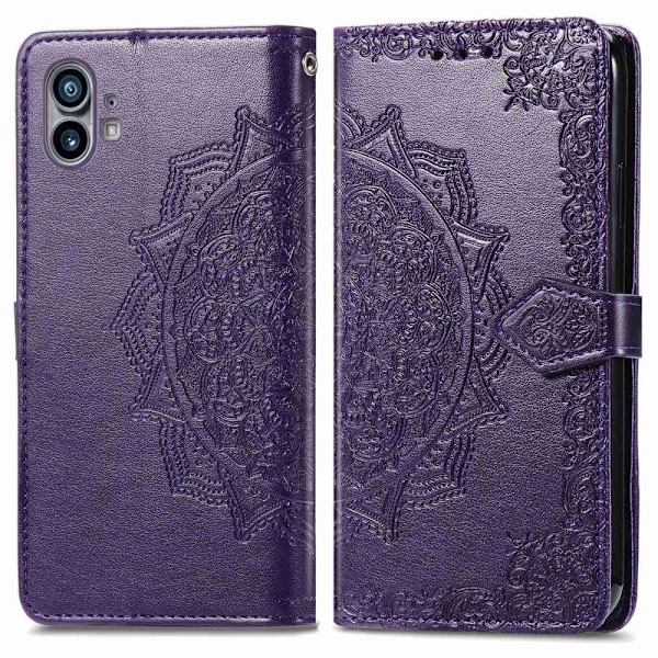 Mandala Nothing Phone (1) Flip Etui - Lilla Purple