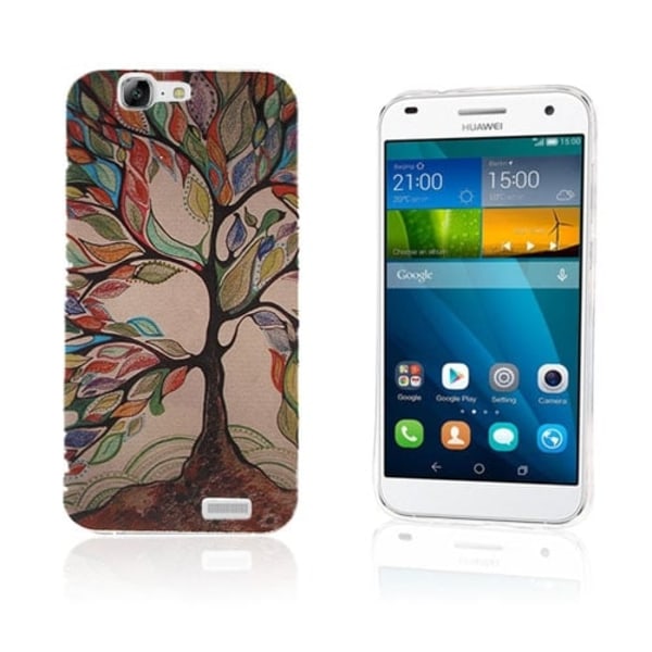 Westergaard Huawei AAscend G7 Cover - Farverigt Træ Multicolor