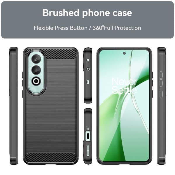 Carbon Flex OnePlus Nord CE4 kotelot - Musta Black