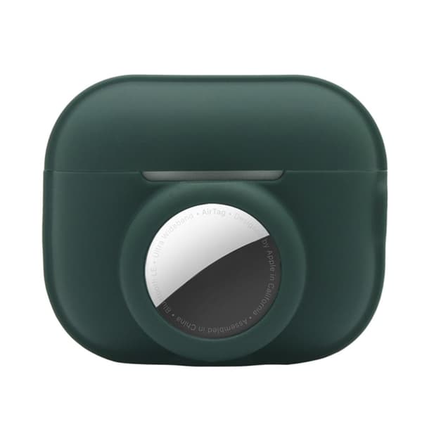 AirPods Pro 2 / AirTags silikoneetui - Sortliggrøn Green