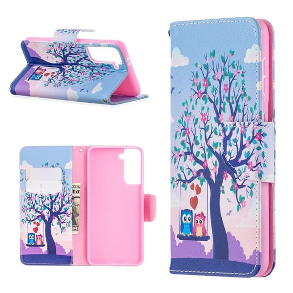 Wonderland Samsung Galaxy S21 flip etui - træ Multicolor