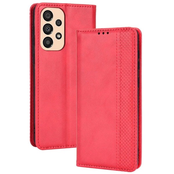 Bofink Vintage läder Samsung Galaxy A33 5G fodral - Röd Röd