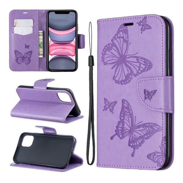 Butterfly iPhone 11 veske - Lilla Purple