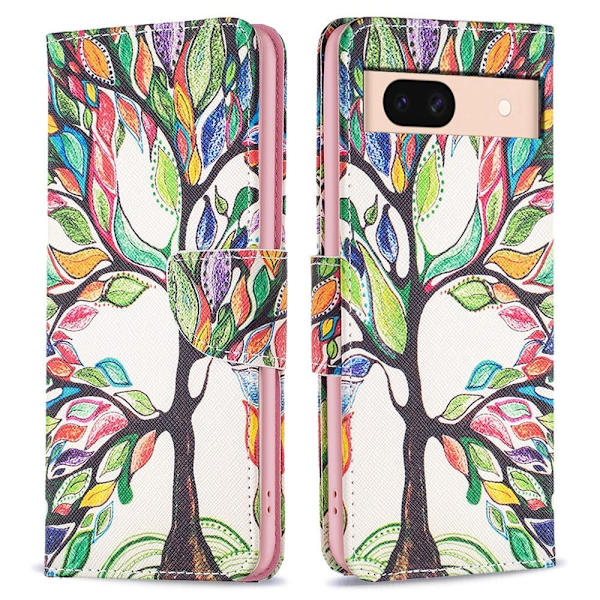 Wonderland Google Pixel 8A flip etui - Livstræ Multicolor