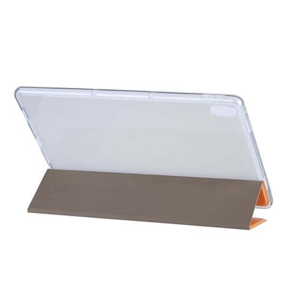 Lenovo Tab P11 vackert designat trefaldigt läderfodral - Söt Orange