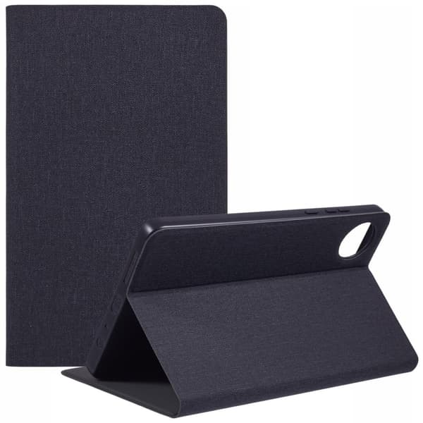 X-LEVEL Xiaomi Redmi Pad SE 4G 8,7 tommer Etui Stoftekstur Læder Tablet Cover - Sort Black