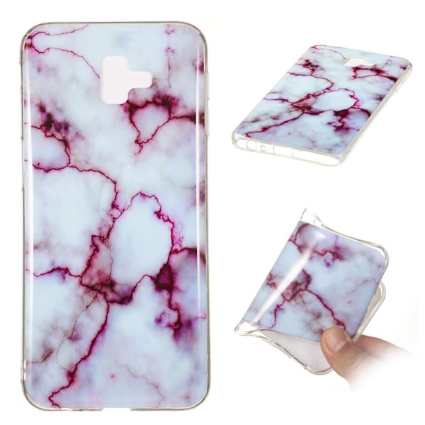 Marmormotiv Samsung Galaxy J6 Plus (2018) skal - Stil H Lila