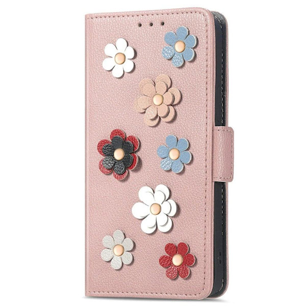 Sileä ja ohut premium-PU-nahkakotelo Xiaomi 13 - Ruusukulta Pink