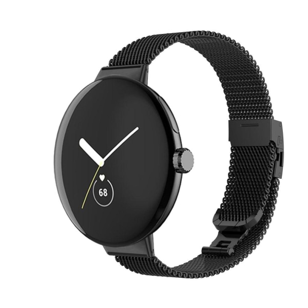 Google Pixel Watch klockarmband i rostfritt stål - Svart Svart