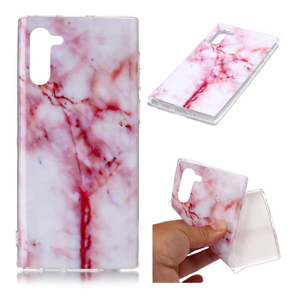 Marble Samsung Galaxy Note 10 cover - Rose marmor Pink