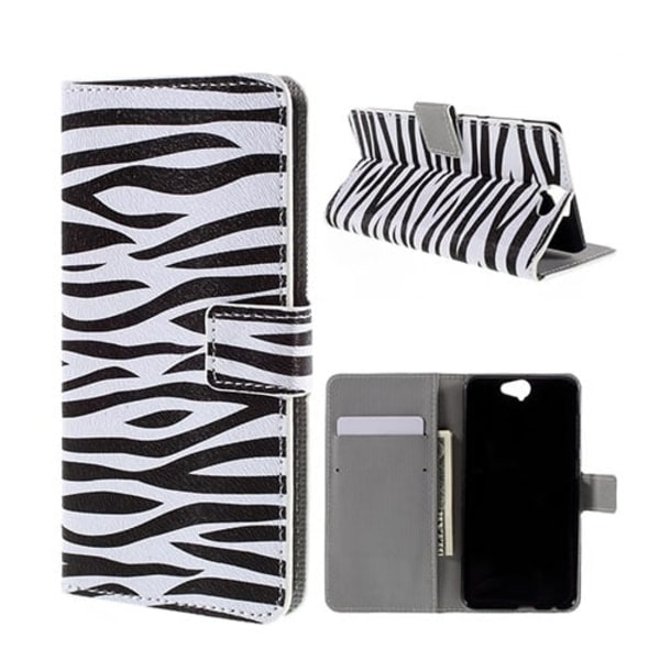 Moberg HTC One A9 Fodral - Zebra Ränder multifärg
