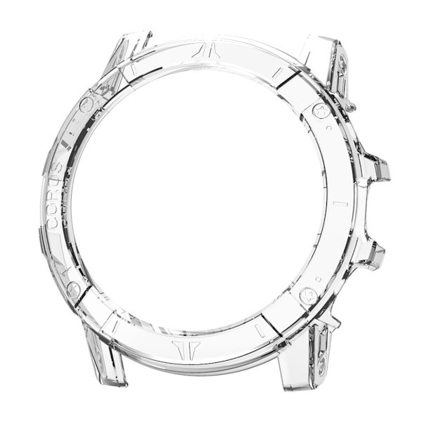 Coros Vertix 2S Half Cover Case Hard bump resistant Frame Watch Cover - Transparent Transparent