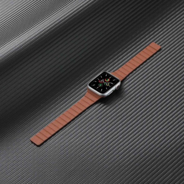 Apple Watch Series 8 (45mm) / Watch Ultra dual color genuine lea Red