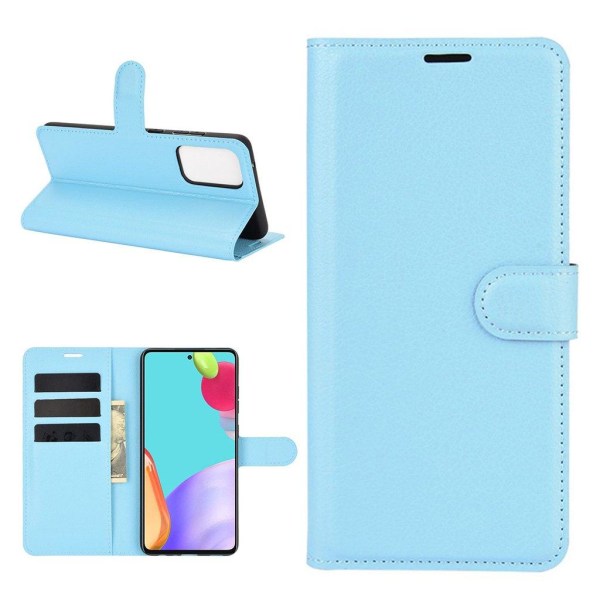 Classic Samsung Galaxy A52 5G flip kuoret - Sininen Blue