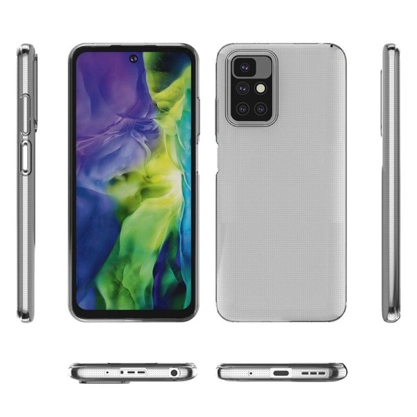 Erittäin ohut läpinäkyvä kotelo Xiaomi Redmi 10 2022 / Redmi 10 / 10 Prime / Note 11 -puhelimelle Transparent