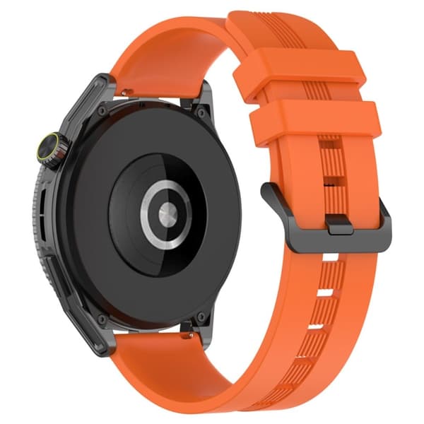 20 mm universal klockarmband i texturerat silikon - Orange Orange