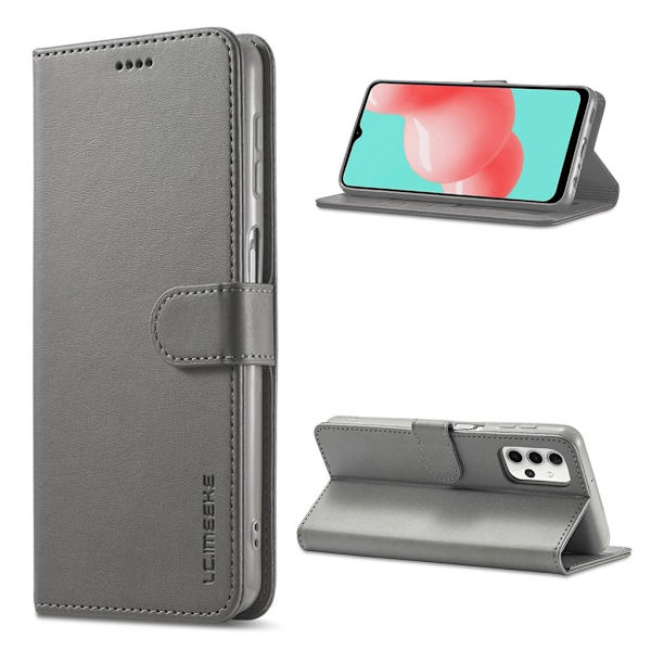 LC.Imeeke Samsung Galaxy A32 Flippetui - Grå Silver grey