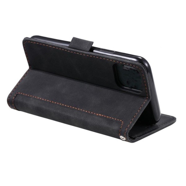 Surburbian iPhone 11 læder flip etui - Sort Black