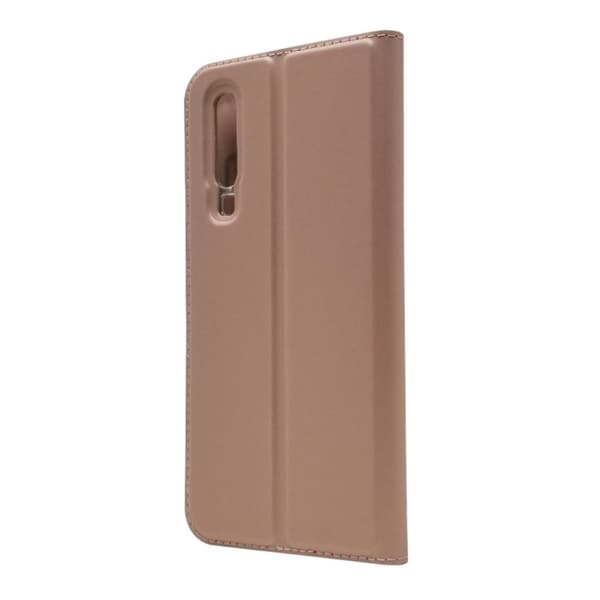 Huawei P30 Støtabsorberende Skinnetui Med Deksel - Gammelrosa Pink