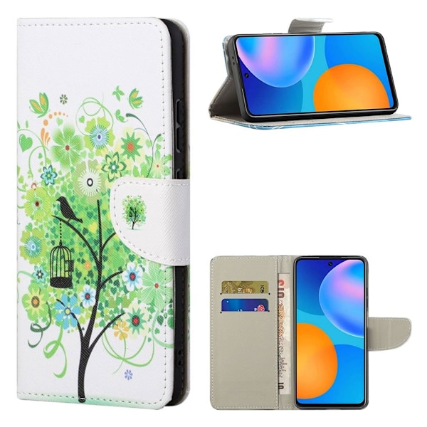 Wonderland Samsung Galaxy S21 Plus 5G flip kuoret - Puu Green