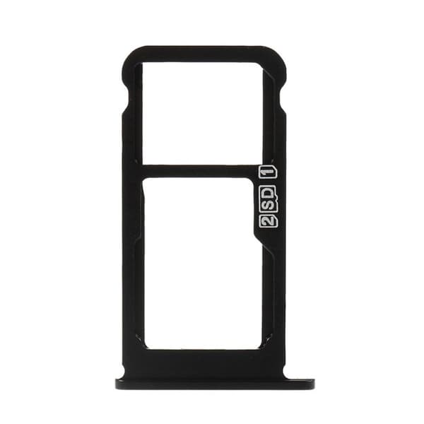 Nokia 7.1 OEM-holder for dobbelt sim-kort - Svart Black