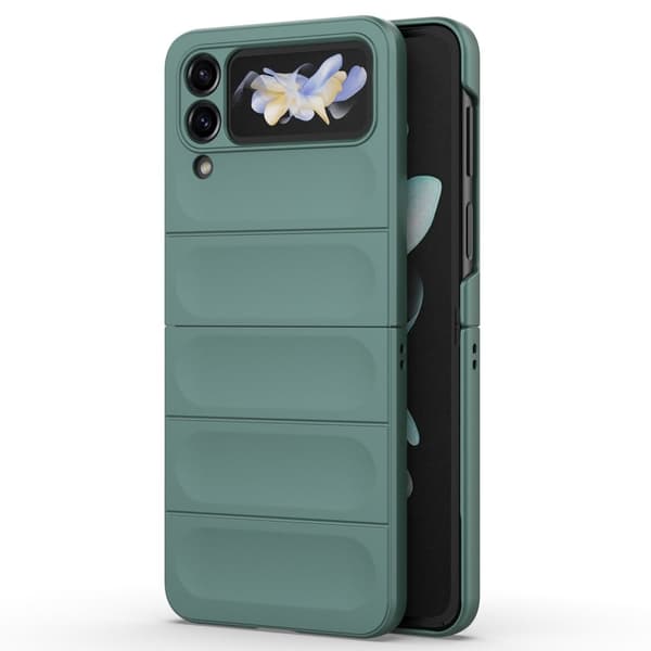 Blødt grebsformet Samsung Galaxy Z Flip4 cover - Grøn Green