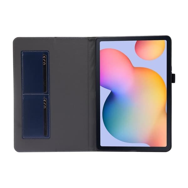 Crazy Horse Samsung Galaxy Tab S7 læder flip etui - blå Blue