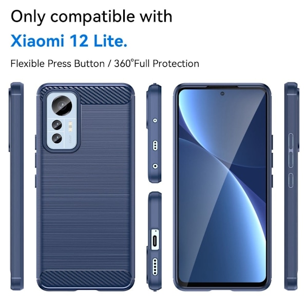 Carbon Flex Xiaomi 12 Lite kotelot - Sininen Blue