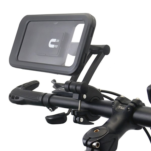 Universal telefonholder til cykelstyret - Sort / Størrelse: L Black